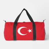 Individuelle Name Türkei-Flagge Duffle Bag (Vorderseite)