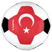 Individuelle Name Türkei-Flagge Fußball (Gedreht)