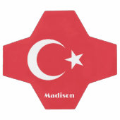 Individuelle Name Türkei-Flagge Fußball (Flach)