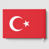 Individuelle Name Türkei-Flagge Gästebuch (Rückseite)