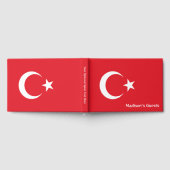 Individuelle Name Türkei-Flagge Gästebuch (Voll)