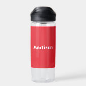 Individuelle Name Türkei-Flagge Trinkflasche (Rückseite)