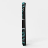 Individuelle Name Türkis Glitzer Leopard Case-Mate iPhone Hülle (Hinten/Links)