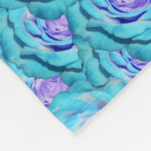 Individuelle Name türkis Rose Rosa Glitzer Bug Fleecedecke (Ecke)