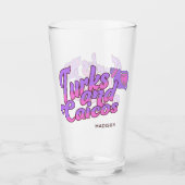 Individuelle Name Turks und Caicos Conch Glas (Vorderseite)