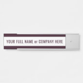 Individuelle Name Türsignierung Wählen Sie Ihre Fa Türschild (Vorderseite )