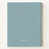 Individuelle Name Twin Mama Arbeitsmodus Dusty Blu Notizblock (Rückseite)