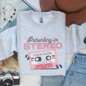 Individuelle Name Twin Mom Sweatshirt, Retro Kasse Sweatshirt