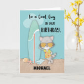 Individuelle Name Typ Birthday Beach Funny Cool Ra Karte (Gelbe Blume)