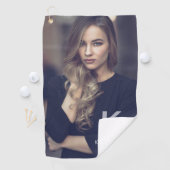 Individuelle Name Typografie und Foto Golfhandtuch (Insitu)