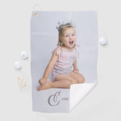 Individuelle Name Typografie und Foto Golfhandtuch (Insitu)