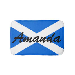 Individuelle Name über die schottische Flagge Badematte