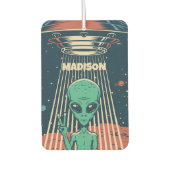 INDIVIDUELLE NAME UFO ALIEN AUTOLUFTERFRISCHER (Vorderseite)