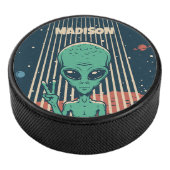 INDIVIDUELLE NAME UFO ALIEN EISHOCKEY PUCK (3/4)