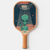 INDIVIDUELLE NAME UFO ALIEN PICKLEBALL SCHLÄGER (Rückseite)