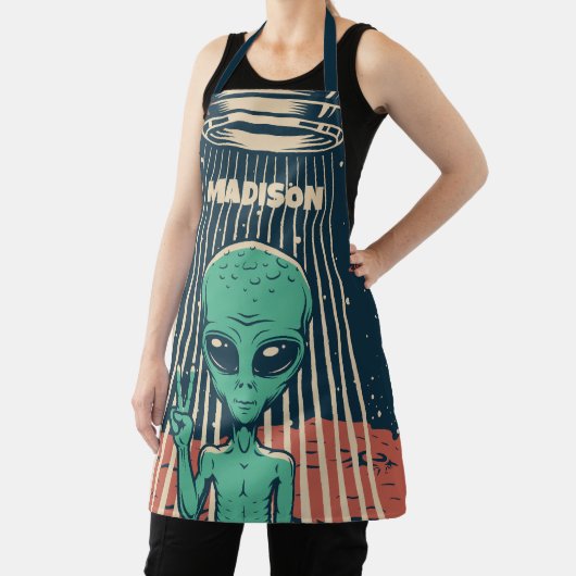 INDIVIDUELLE NAME UFO ALIEN SCHÜRZE (InSitu)