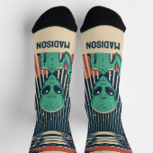 INDIVIDUELLE NAME UFO ALIEN SOCKEN (Oben)
