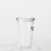 Individuelle Name Ultrasound Technologist Geschenk Acryltrinkbecher (Rechts)