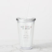 Individuelle Name Ultrasound Technologist Geschenk Acryltrinkbecher (Rückseite)