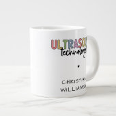 Individuelle Name Ultrasound Technologist Geschenk Jumbo-Tasse (Vorderseite Rechts)