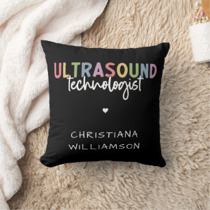 Individuelle Name Ultrasound Technologist Geschenk Kissen