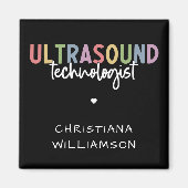 Individuelle Name Ultrasound Technologist Geschenk Magnet (Vorne)