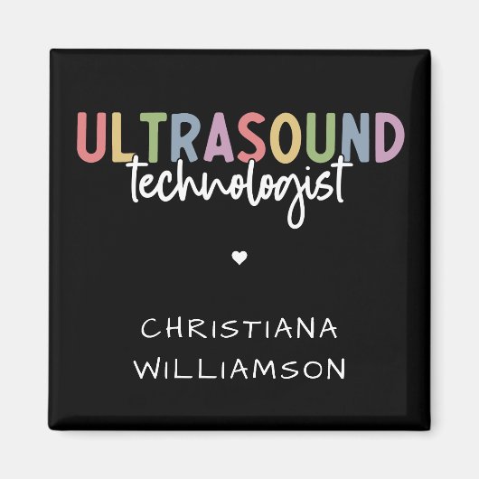 Individuelle Name Ultrasound Technologist Geschenk Magnet (Vorne)