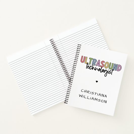 Individuelle Name Ultrasound Technologist Geschenk Notizblock (Innenseite)