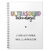 Individuelle Name Ultrasound Technologist Geschenk Notizblock (Vorderseite)