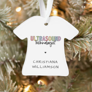 Individuelle Name Ultrasound Technologist Geschenk Ornament