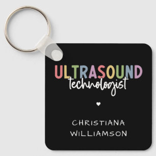 Individuelle Name Ultrasound Technologist Geschenk Schlüsselanhänger