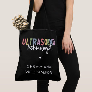 Individuelle Name Ultrasound Technologist Geschenk Tasche