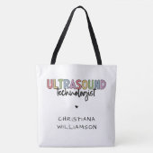 Individuelle Name Ultrasound Technologist Geschenk Tasche (Vorderseite)