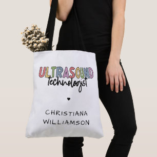 Individuelle Name Ultrasound Technologist Geschenk Tasche