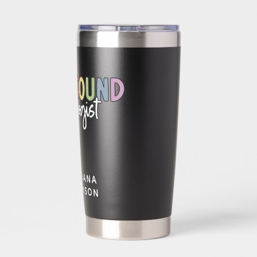 Individuelle Name Ultrasound Technologist Geschenk Thermobecher (Rückseite)