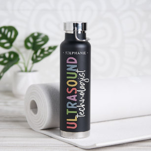 Individuelle Name Ultrasound Technologist Geschenk Trinkflasche