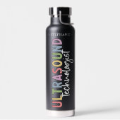 Individuelle Name Ultrasound Technologist Geschenk Trinkflasche (Links)