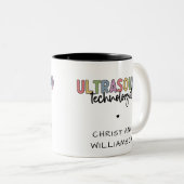 Individuelle Name Ultrasound Technologist Geschenk Zweifarbige Tasse (VorderseiteRechts)