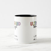 Individuelle Name Ultrasound Technologist Geschenk Zweifarbige Tasse (Mittel)