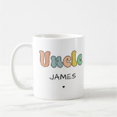 Individuelle Name Uncle Retro-Geschenk | PERSONALI Kaffeetasse (Links)
