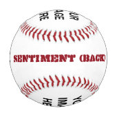 individuelle Name und 4 benutzerdefinierte Bilder Baseball (Rückseite)