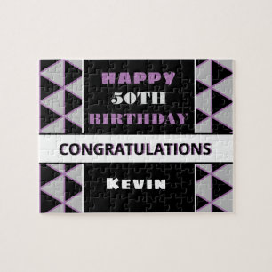 Individuelle Name und 50 Jahre alt Puzzle