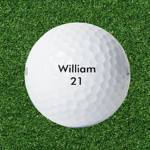 Individuelle Name und Alter Geburtstag Golfball