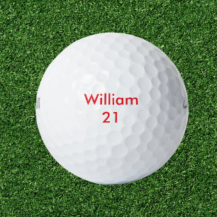 Individuelle Name und Alter Geburtstag Golfball