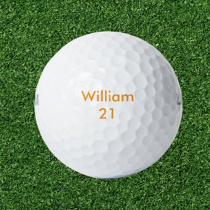 Individuelle Name und Alter Geburtstag Golfball