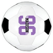 Individuelle Name und Anzahl Cool Moderne Lila Fußball (Gedreht)