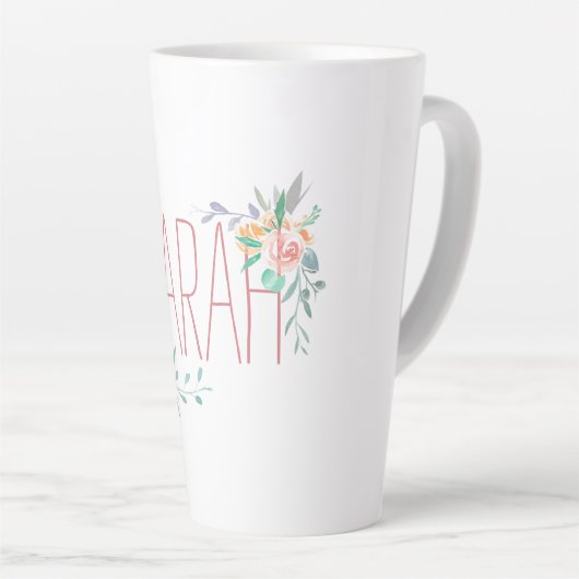 Individuelle Name und Blumenkoralle und Grüne Milchtasse (Rechte Ecke)