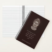 Individuelle Name- und Buddha-Zitate Notizblock (Innen)