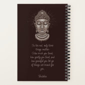 Individuelle Name- und Buddha-Zitate Notizblock (Rückseite)