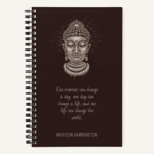 Individuelle Name- und Buddha-Zitate Notizblock